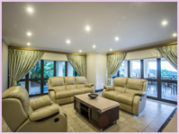 Luxurious lounge at Zimbali Holiday Home's Acaciawood unit